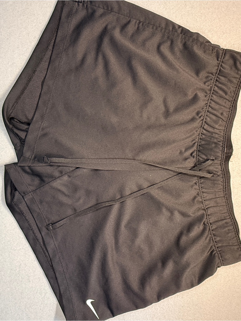 Nike Women's Black Athletic Shorts with Drawstring size M
